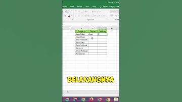 Cara Memisahkan Nama Depan Dan Nama Belakang Pada Microsoft Excel #excel #microsoftexcel #belajar