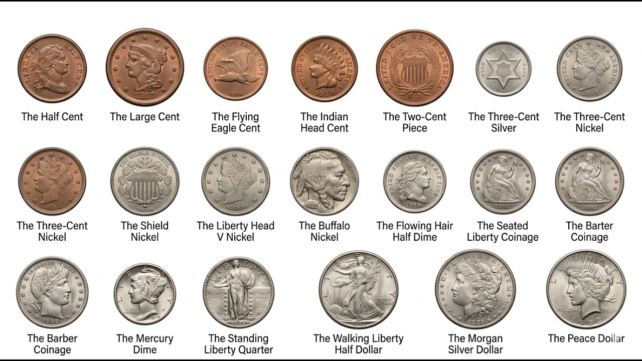 Every Type of Historical US Coin Explained in 9 Minutes - YouTube