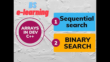 Chapter 7 IT Series part 3 | sequential search | Binary search | C language | C++ | @usmanahmadawan