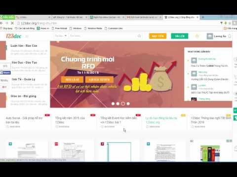 Hướng dẫn đăng kí tài khoản và upload tài liệu lên trang 123doc.org để có thu nhập. 1 Hướng dẫn đăng kí tài khoản và upload tài liệu lên trang 123doc.org để có thu nhập.