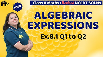 Algebraic Expressions and Identities Class 8 Maths | Revised NCERT Solutions Chapter 8 Ex. 8.1 Q.1-2