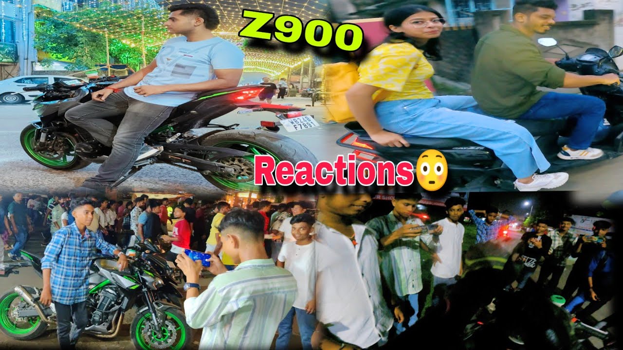 Z900 Superbike Public Reactions in Durga Puja24😳
