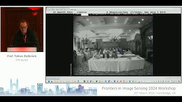 Tobi Delbruck "Noise Limits of Event Cameras" Cambridge Huawei Frontiers in image Sensing 2024