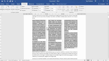 Manejo de columnas en Word