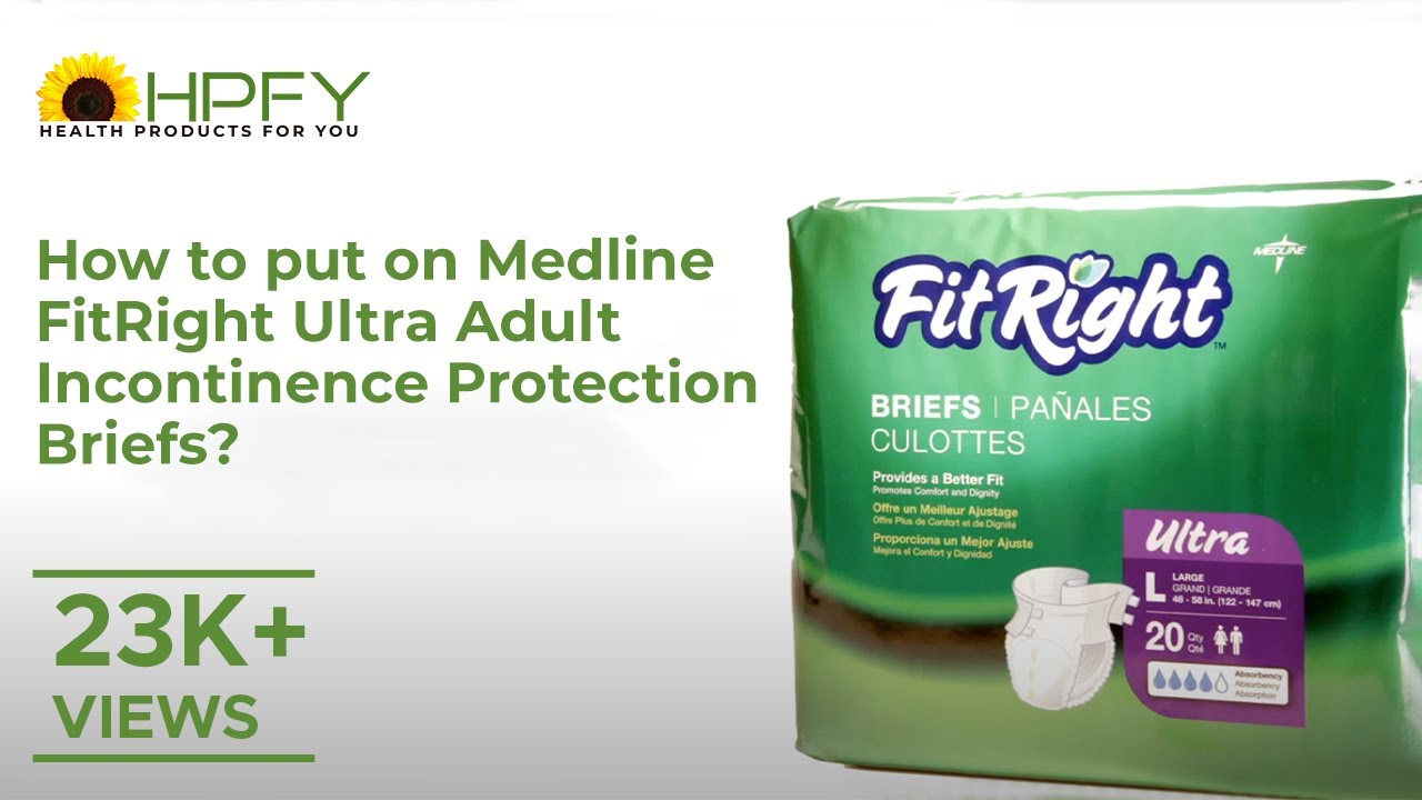 FitRight OptiFit Briefs, Ultra Absorbency, Disposable Adult