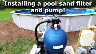 Installing a pool sand filter. Pool series #2  Ep #784