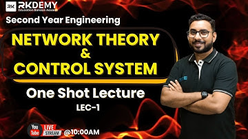 Network Theory & Control System | One Shot Lec - 01 | AJIT SIR | SE Engineering | All Universities