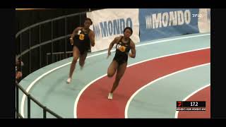New Mexico Classic, Feb 3rd 2023.  Christine wins her heat of the 400 meters with a time of 52.67