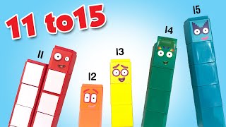 Let's Build Numberblocks 11 to 15 Building Blocks Set of 55 by CBeebies || Keith's Toy Box