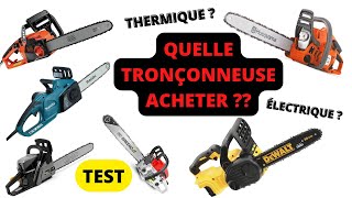 TOP 5 : Meilleure tronçonneuse 2023 - Comment BIEN Choisir sa Tronçonneuse ?