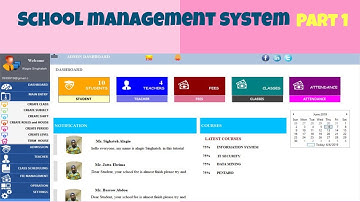 How to Create School Management System in Visual Studio  Part 1 Using Material Skin FrameWork c#