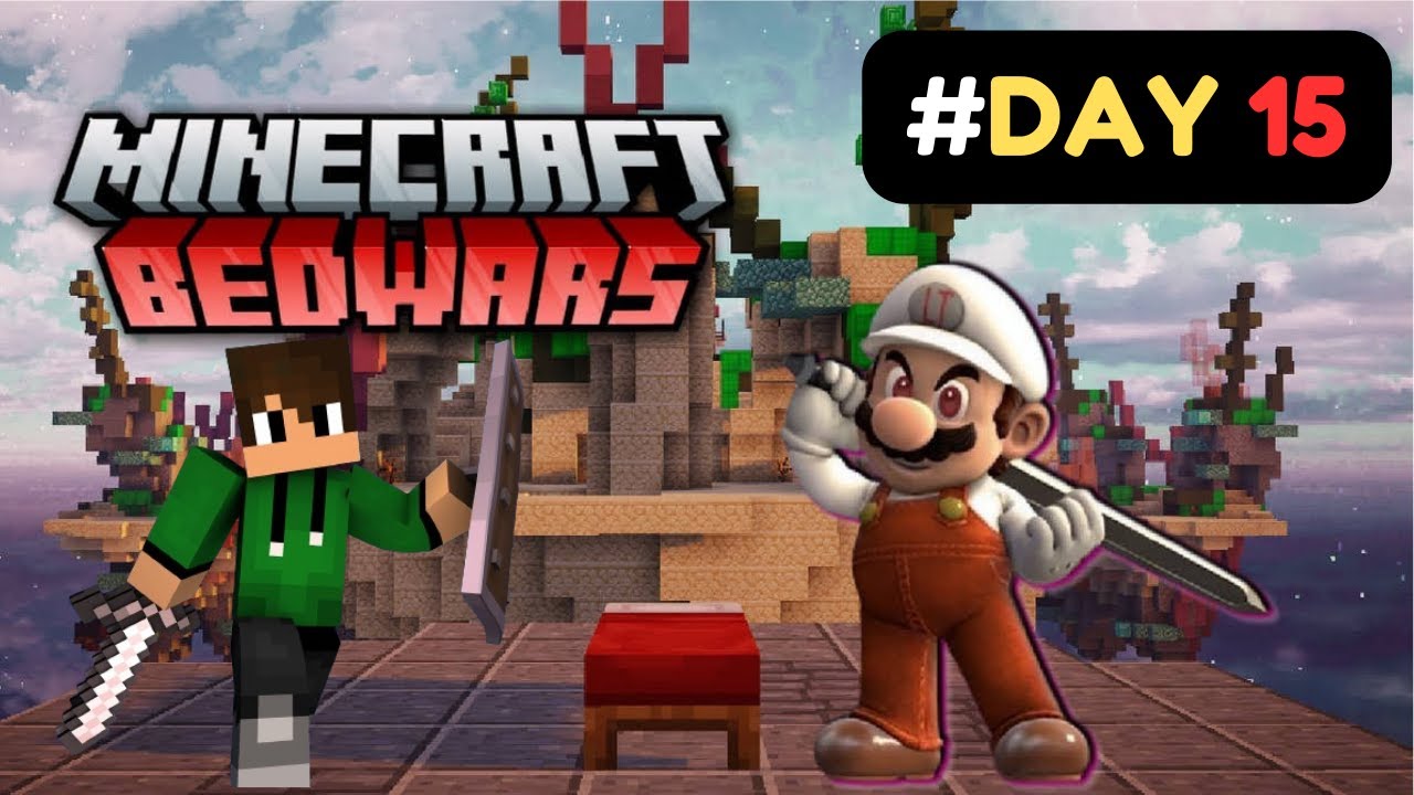 LIVE BEDWARS STREAM IN MINECRAFT DAY 15 - YouTube