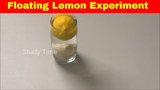 Floating Lemon Experiments || Density Experiment (density)
