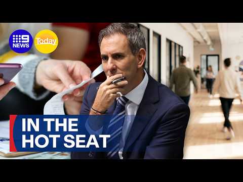 Inflation hikes and unemployment fears weigh on Treasurer | 9 News Australia