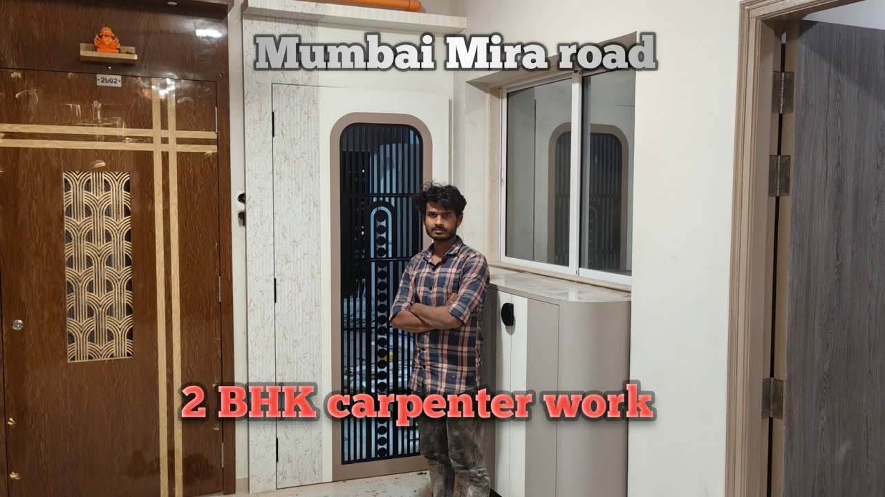 2 BHK carpenter work mumbai Mira road # karpanter design  #karpanter haues #karpanter flat 
