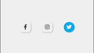 How To Create Social Media Buttons Hover Effect Only HTML and CSS.