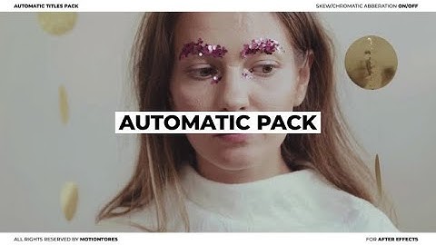 Automatic Titles - Auto Resize After Effects Templates