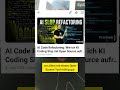 AI Code Refactoring mit Opus 4.8 live mit Roland Golla auf YouTube #opus48 #claude #refactoring