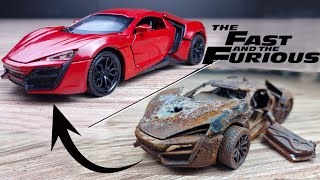 Fast and Furious Rusty and Damaged Super car Lykan  Restore | Restore Me