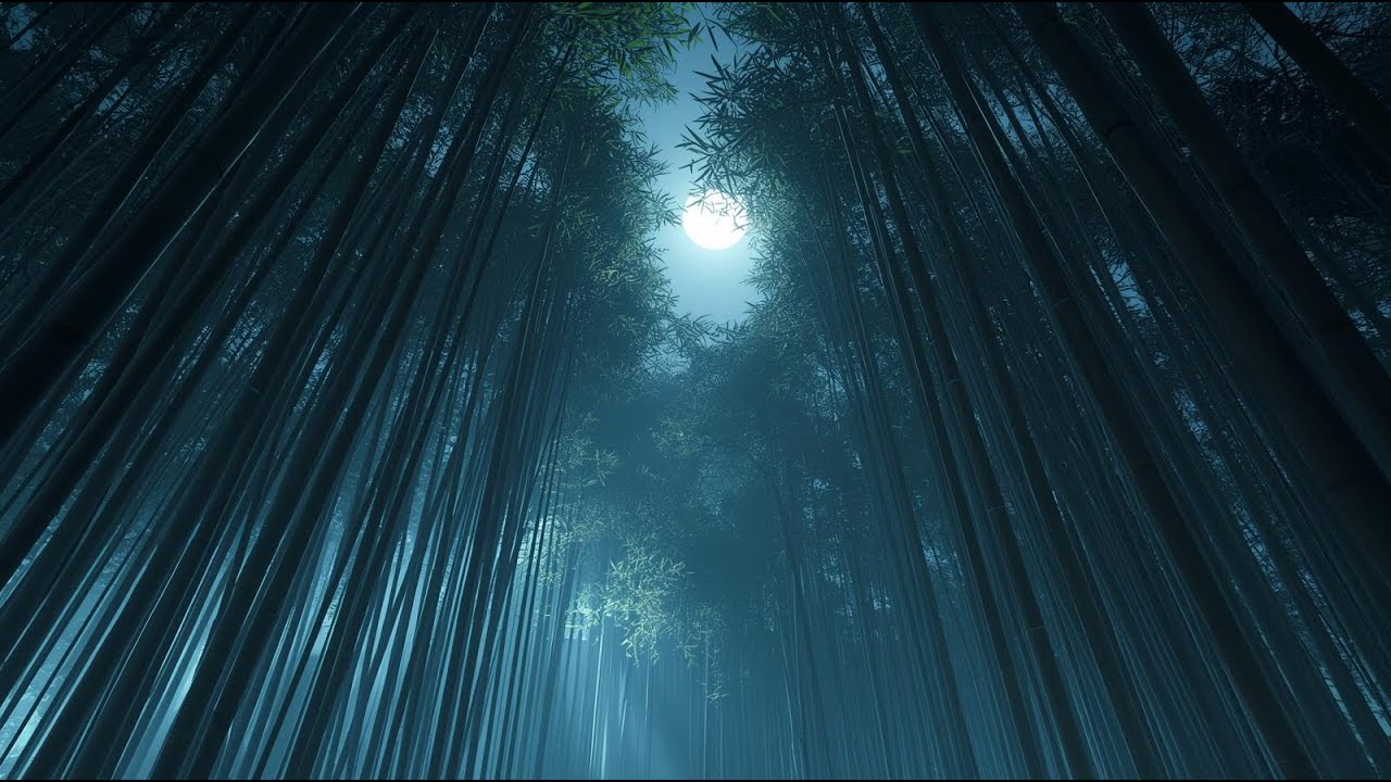Mystical Kyoto Bamboo Forest 🌙 | Deep Sleep Japanese Music (3 Hours)