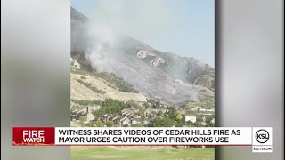 Cedar Hills Fire prompts warning about illegal firework use