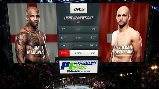 Ufc 214 Manuwa Vs. Oezdemir Full Fight Highlights