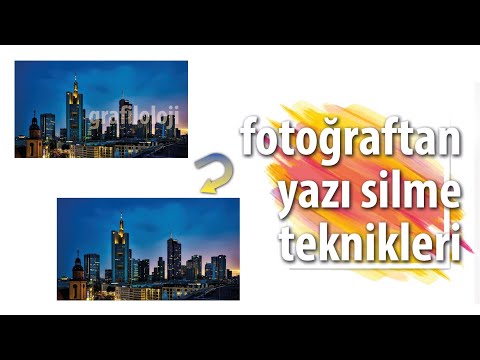 Photoshop Dersleri: Fotoğraftan yazı silme teknikleri