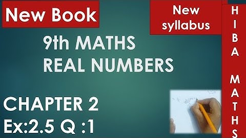 9th maths chapter 2 exercise 2.5 question 1 new book new syllabus