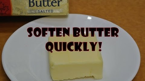 How to Soften Butter Quickly - Life Hack