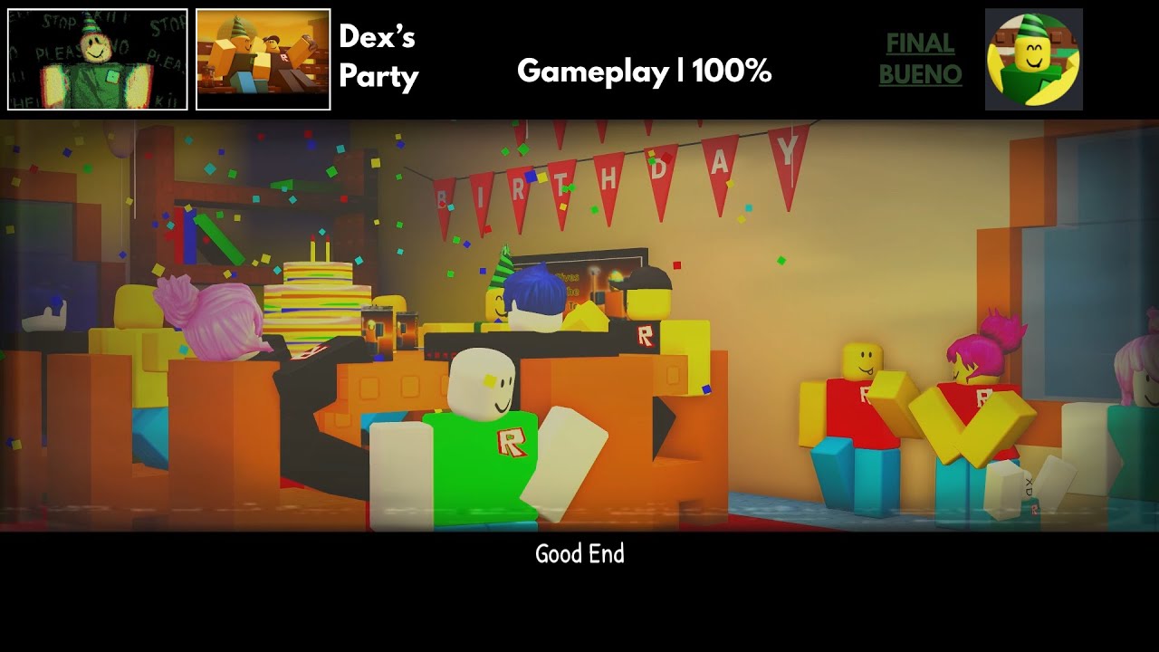 Dex's party - La fiesta de Dex (Final bueno) | ROBLOX