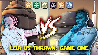 CONTROL vs AGGRO SHOWDOWN! Thrawn vs Leia GAME 1  Star Wars Unlimited Gameplay | Roll On Gaming