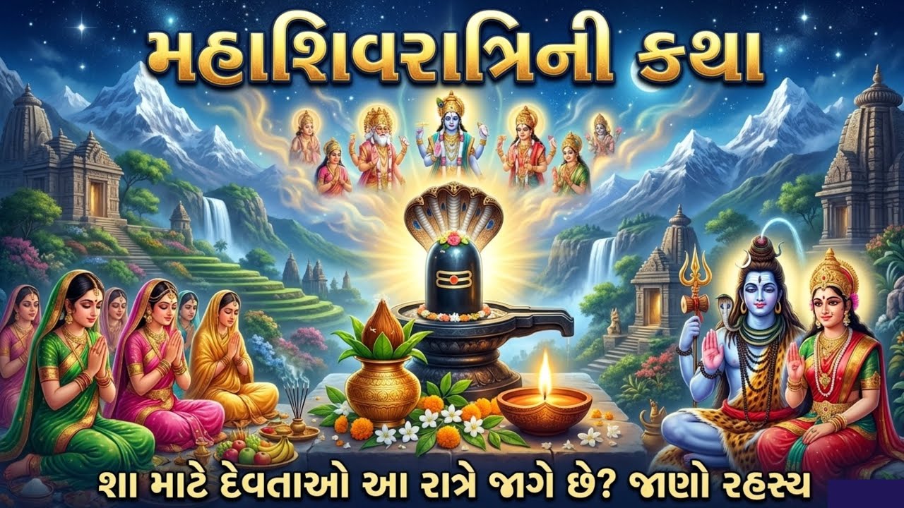 મહાશિવરાત્રીની કથા | આ રાત્રે દેવતાઓ કેમ જાગે છે? મહાદેવનું રહસ્ય | Mahashivratri Katha Gujarati