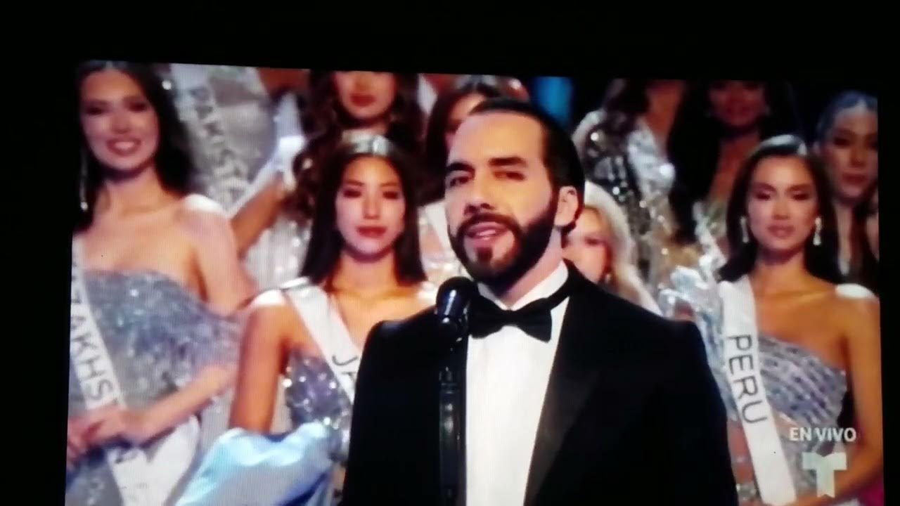Nayib Bukele en Miss Universo 2023 YouTube