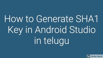 How to generate SHA1 Key in Android Studio IDE in telugu | Programming in Telugu