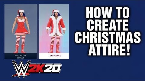How To Create Sasha Banks Christmas Attire! WWE 2K20