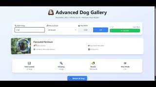 React.js Dog Gallery with Search, Filters & Infinite Scroll | Full Project Walkthrough