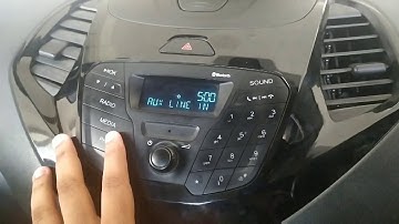 Ford figo aspire titanium system/how to connect with Bluetooth/how to change time in system.