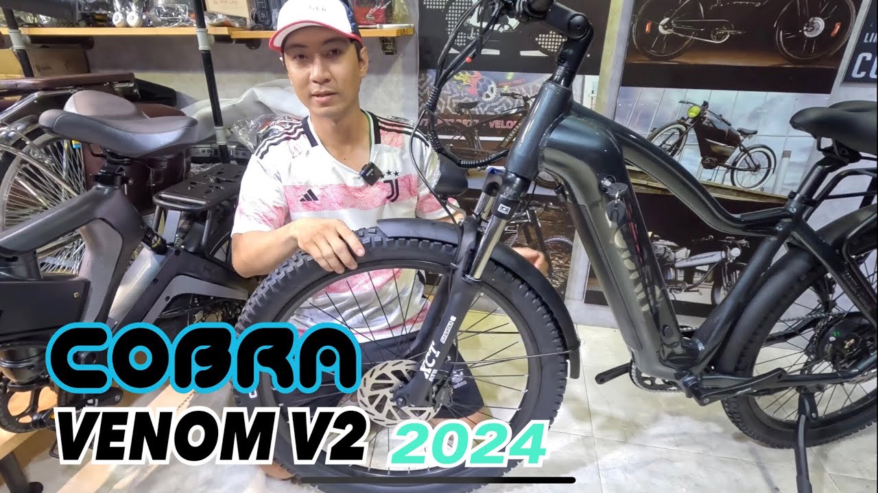 Mới Lạ Châu Âu 2024! Khui Xe Đạp COBRA VENOM V2 Pin 48v20Ah CE1000w Phanh Dầu Điện Đề Shimano CaoCấp