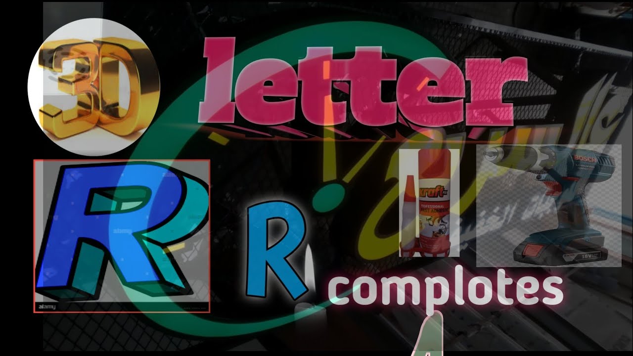 3D Letter DIY.How to make a paper letter Room decor DIY ...