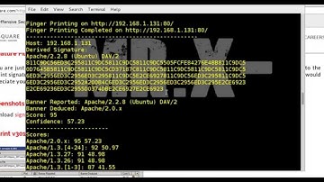 Web Pentest - Fingerprint Web server using HTTPrint Tool