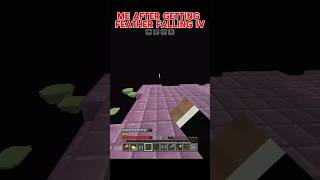 Minecraft Player After They Get feather Falling #minecraft