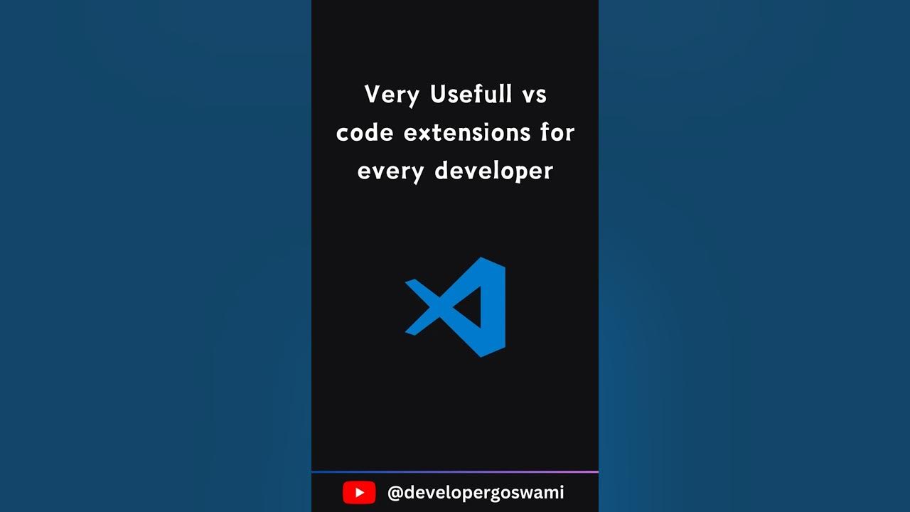 Top 5 VS Code Extensions You Must Know - YouTube