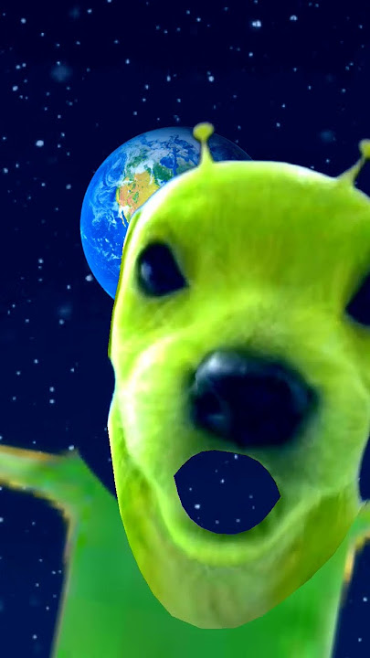 green dog or aline green dog i say nothing but it's to funny I am not steel it guys