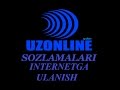 Uzonline sozlamalari