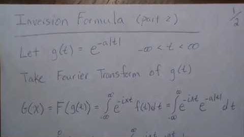 Inversion Formula (part 2)
