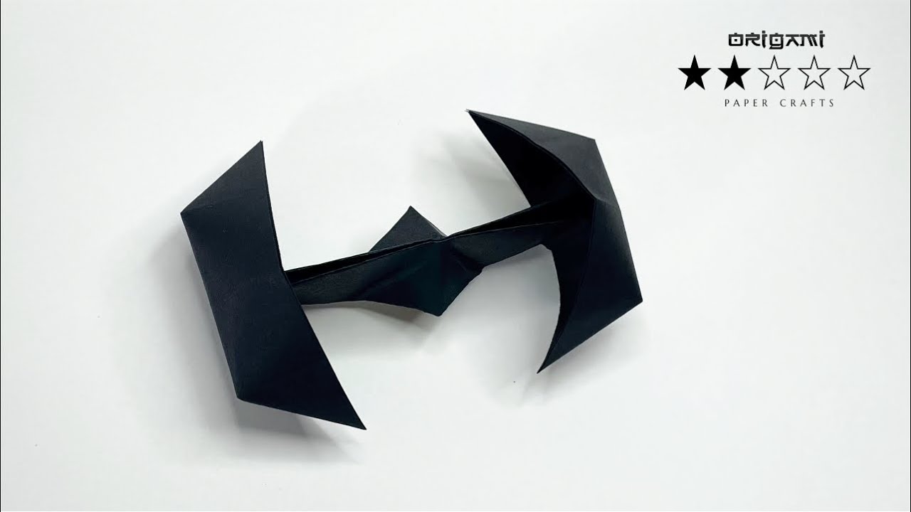 Paper TIE fighter Star Wars - Easy Origami Tutorial  ★★☆☆☆