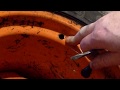 Installing a tire valve stem at home without removing or breaking tire bead.