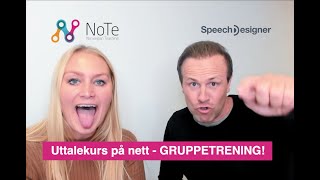 Video 894 Uttalekurs på nett GRUPPETRENING!