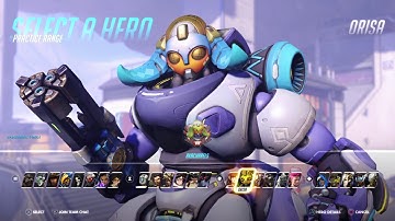 Overwatch: Orisa Dawn Skin All Emotes, Poses, Intros & Weapons + First Person (Rare)