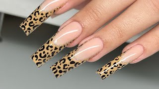 Leopard Print Frenchies | Fall Nails | GelX